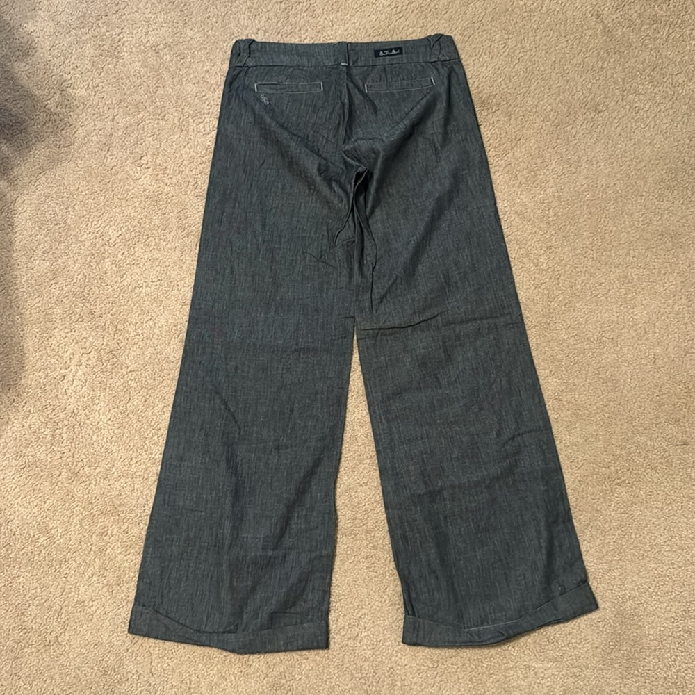 Wide leg chambray trousers - Picture 9 of 9
